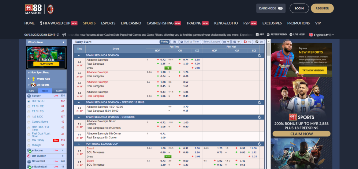 TOP Football Betting Sites in 2023 in Asia - m88